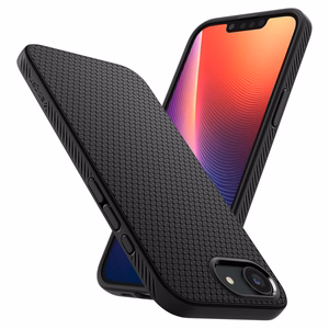 Spigen Liquid Air iPhone 16e viedtālruņa apvalks - matēts melns