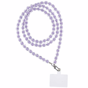 COLORFUL tālruņa siksniņa, tālruņa piekariņš / auklas garums 120 cm (60 cm cilpā) / ap kaklu – violets