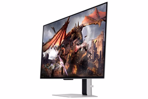 Samsung G80SD monitors 81,3 cm (32") 3840 x 2160 pikseļi 4K Ultra HD OLED sudrabs