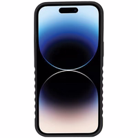 Audi Dabīgās ādas apvalks ar MagSafe iPhone 14 Pro Max - melns un sarkans