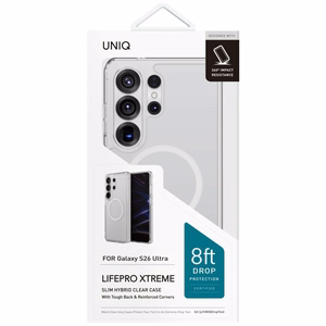 Uniq LifePro Xtreme Maciņš for Samsung Galaxy S26 Ultra Magclick Charging - caurspīdīgs