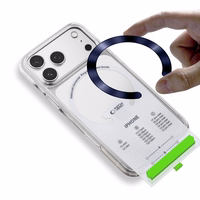 Tech-Protect MMP-210 MagSafe magnētiskais gredzens - sudraba / tumši zils - 2 gab.