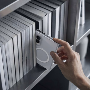 Spigen AirSkin MagFit MagSafe vāciņš Samsung Galaxy Z Fold 8, caurspīdīgs un balts