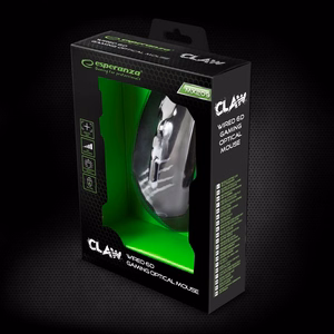 Esperanza EGM209G pele labās rokas USB Type-A optiskā 2400 DPI