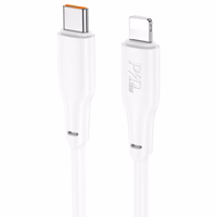 USB kabelis Hoco X93 60W USB-C uz USB-C 1.0m, balts