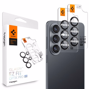 Spigen Glas.Tr Ez Fit Optik Pro HD Kameras aizsardzība 2-pack priekš Samsung Galaxy S26 - melns