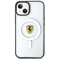 Ferrari FEHMP14SURKT iPhone 14 6.1" caurspīdīgs cietais viedtālruņa apvalks kontūras magnētiskais (MagSafe)