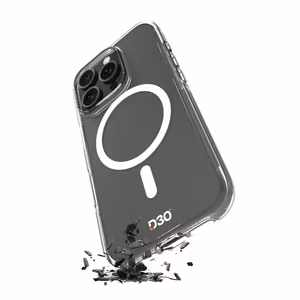Puro Impact Clear D3O MagSafe Silikona Viedtālruņa Apvalks iPhone 16 Pro Max - Caurspīdīgs