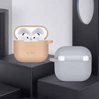 Tech-Protect silikona apvalks ar āķi AirPods 4 - melns