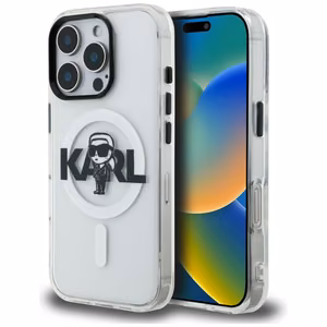 Karl Lagerfeld IML Karl Sketch Logo MagSafe maciņš iPhone 16 Pro Max - caurspīdīgs