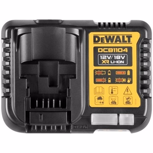 DeWalt DCB1104P2-QW komplekts lādētājs DCB1104 + 2 baterijas DCB184 18 V 5 Ah