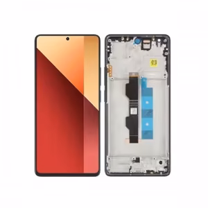 LCD дисплей совместимый с Xiaomi Redmi Note 13 Pro 4G / M6 Pro 4G с рамкой / Midnight Black / HQ