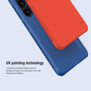 Nillkin Super Frosted Shield Pro bruņots viedtālruņa apvalks Samsung Galaxy S24+ - zils