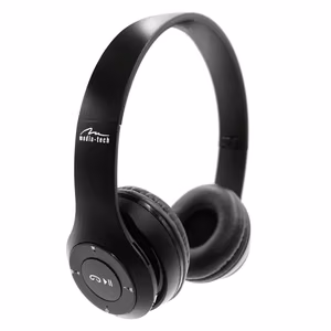 MEDIA-TECH EPSILION BT MT3591 bezvadu austiņas Bluetooth 4.2 mikrofons radio FM melnas