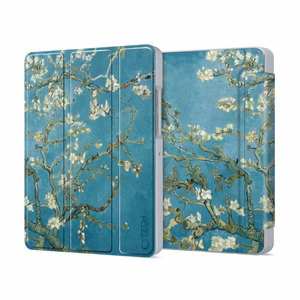 TechProtect SmartCase macins priekš Samsung Galaxy Tab A9+ / A11+ Plus 11.0 X210 / X215 / X216 / X230 / X235 / X236 - Zils un balts