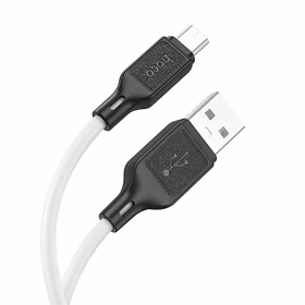Kabelis USB-A uz Micro USB Hoco 2,4A 1 m X90 balts