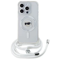 Karl Lagerfeld Crossbody IML Karl Head Magnētiskais viedtālruņa apvalks iPhone 16 Pro Max - caurspīdīgs