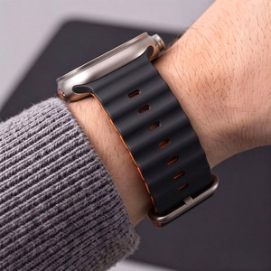 Tech-Protect IconBand Pro siksniņa Apple Watch 4/5/6/7/8/9/SE/Ultra 1/2 42/44/45/49 mm oranža-melna