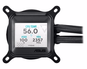 ASUS Prime LC 360 ARGB LCD procesora viss vienā šķidruma dzesētājs 12 cm melns