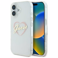 Guess IML Sirds apvalks viedtālrunim iPhone 16 Plus - caurspīdīgs