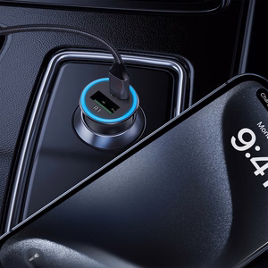 Auto lādētājs Acefast B16 95W USB-C/USB-A pelēks