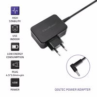 Qoltec 51026 power adapter/inverter Indoor/outdoor 65 W melns