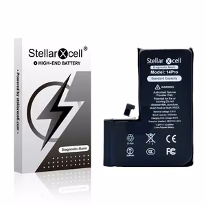 StellarXcell Diagnostic akumulators Apple iPhone 14 Pro, 3200 mAh (standarta ietilpība + augstas kvalitātes BMS kopija)