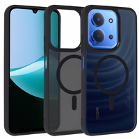 Pilnīgi matēts magnētiskais viedtālruņa apvalks Xiaomi Redmi 15C 4G/5G melns