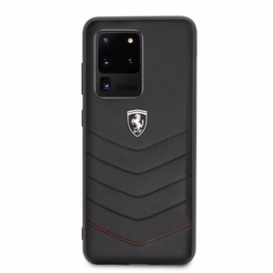 Ferrari kietais apvalks FEHQUHCS69BK S20 Ultra G988 - melns Heritage