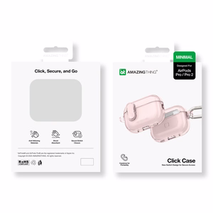 AmazingThing Minimal Case for AirPods Pro 2 - Pink