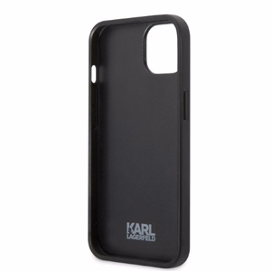 Karl Lagerfeld KLHCP13MPMNIKBL iPhone 13 6.1" cietais apvalks zils/zils Monogramma Ikonik Plāksteris