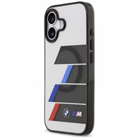 BMW M IML Metāla pogas Tricolor Lines MagSafe futrālis iPhone 17 - Pelēks