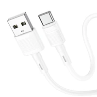 Kabelis USB A uz USB C Hoco 3A 1 m X83 balts