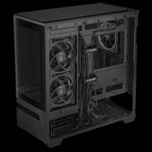 ASUS Prime AP202 TG ARGB melns korpuss