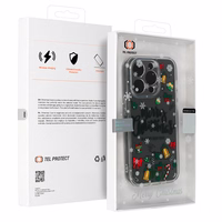 TEL PROTECT Ziemassvētku viedtālruņa apvalks Iphone 13 Pro Dizains 3 Caurspīdīgs