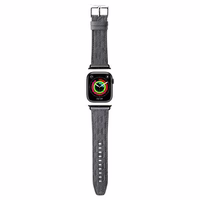 Karl Lagerfeld Saffiano Monogram siksniņa priekš Apple Watch 38/40/41mm - sudraba