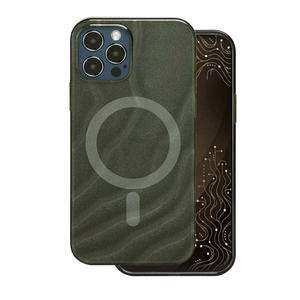 „Tecto Shield Desert Mag“ vāciņš modelim iPhone 12 / 12 Pro 6,1", tumši olīvzaļš