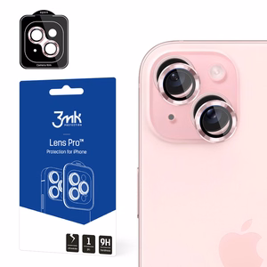 3mk Lens Protection Pro Kameras vāciņš rozā iPhone 15