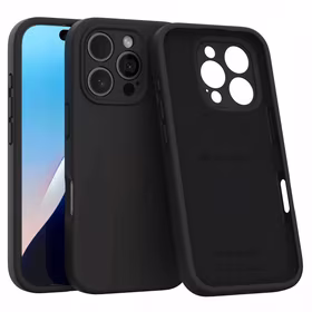 Spacecase Maciņš Silicone Mag iPhone 16 Pro melns