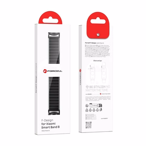 Strap to Mi Band 8 Xiaomi Forcell F-Design FX8 silicone buckle black