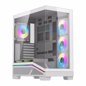 Datora korpuss Darkflash K430 + ventilatori (balts)