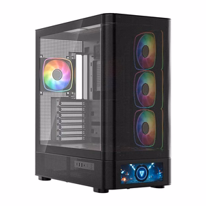 MODECOM Volcano AQ500 ARGB Midi melns