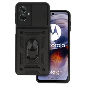 Slide Camera Armor viedtālruņa apvalks Motorola Moto G55 5G melns