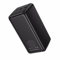 Borofone portativais ladetajs 50000mAh BJ80C Clever - 2xUSB + Type C - QC 3.0 22,5W PD 20W melns (bojats iepakojums)