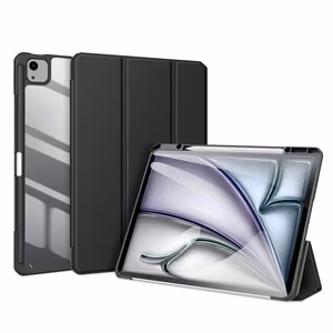 Dux Ducis Toby vāciņš ar aizdari un statīvu iPad Air 13" 2024 / iPad Pro 12.9" 2018-2022 - melns