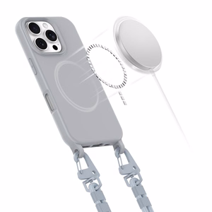 Tech-Protect MagNecklace MagSafe Case with Lanyard for iPhone 16 Pro - Gray