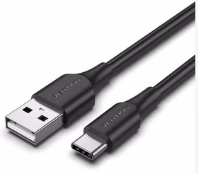 Kabelis USB-C uz USB 2.0 0.25m melns Vention