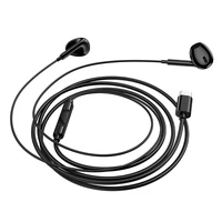 Borofone Austiņas BM100 Max Fuente ar mikrofonu Type C (DAC) melnas