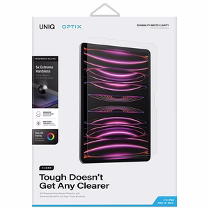 Uniq Optix Clear rūdītais stikls ar aplikatoru iPad Pro 13" 2024