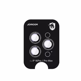 Joyroom JR-MSF0303 Aizsargstikls iPhone 16 Pro/16 Pro Max lēcām - melna